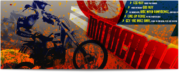 Commissioned Poster Motocross theme